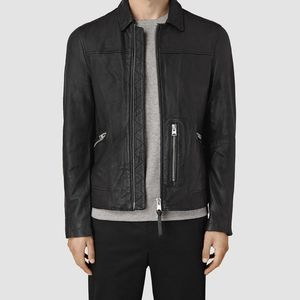 Authentic AllSaints XS Hokusai Leather Jacket